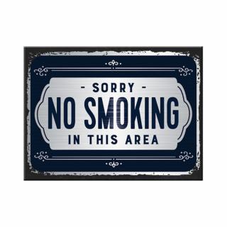 Magnet 6x8 cm Sorry No Smoking - Ne pare rau - Nu se fumeaza