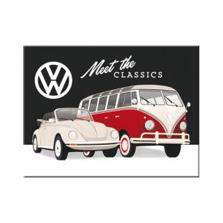 Magnet 6x8 cm VW - Meet The Classics - Faceti cunostiinta cu Clasicii