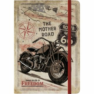 Notebook Route 66 Bike Map - Harta si Motocicleta