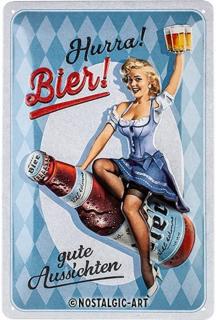Placa 20x30 Hurra! Bier! - Ura Bere!