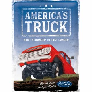 Placa 30x40 23320 Ford F-100 America s Truck - Camioneta Americii