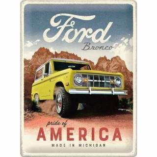 Placa 30x40 23322 Ford Bronco - Pride of America - Mandria Americii