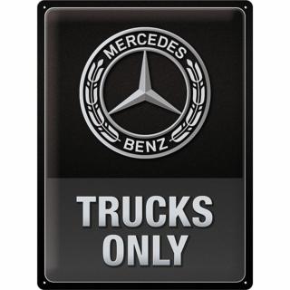 Placa 30x40 Daimler Truck - Trucks Only - Parcare doar pentru camioane Mercedes