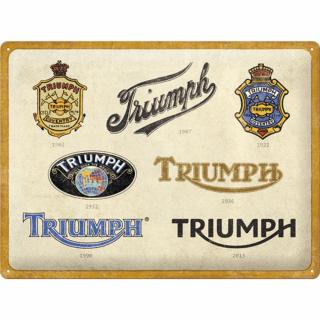 Placa 30x40 Triumph - Logo Evolution - Evolutia Siglei
