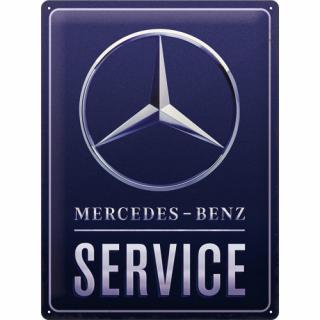 Placa 30x40Mercedes Benz Service - Albastru