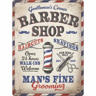 Placa decor 30x40 Barber Shop - Frizerie
