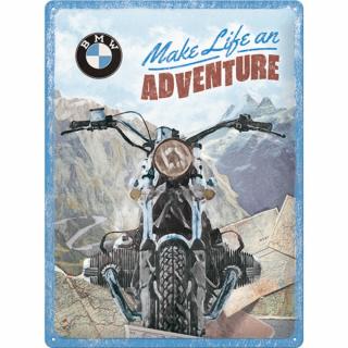 Placa decor 30x40 BMW Make Life an Adventure - BMW transforma-ti viata intr-o aventura