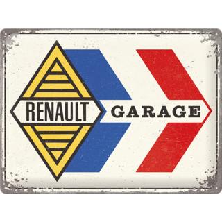 Placa decor 30x40 Renault Garage