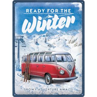Placa decor 30x40 Volkswagen Bulli Ready for the Winter