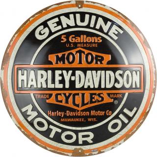 Placa decor 35cm Harley Davidson Ulei de motor Autentic