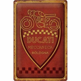 Placa decor metalica 20x30 Ducati Meccanica Bologna - Fabrica mecanica din Bologna