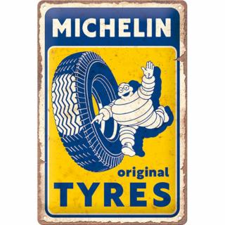 Placa decor metalica 20x30 Michelin - Original Tyres - Cauciucuri autentice