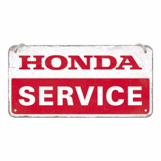 Placa decor metalica cu snur 10x20 Honda MC - Service Moto