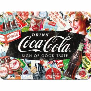Placa metalica 15x20 Coca-Cola Colaj