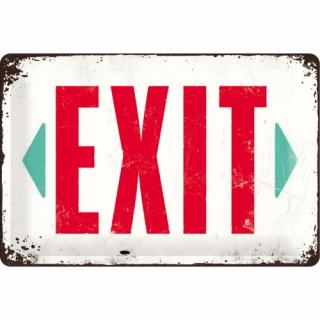 Placa metalica 20X30 Exit - Iesire