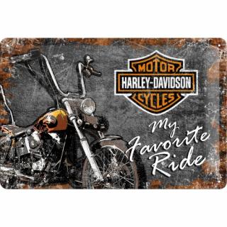 Placa metalica 20X30 Harley-Davidson - My Favorite Ride - Motocicleta mea preferata