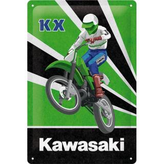 Placa metalica 20x30 Kawasaki KX Motocross