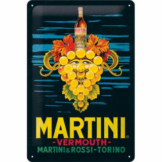 Placa metalica 20x30 Martini - Vermouth Grapes - Struguri de Vermont