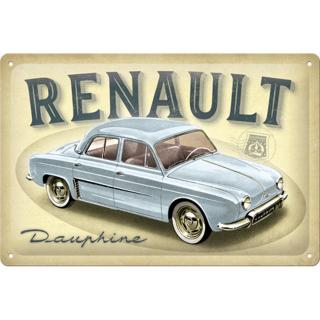 Placa metalica 20x30 Renault Dauphine