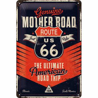 Placa metalica 20x30 Route 66 The Ultimate Road Trip - Calatoria suprema