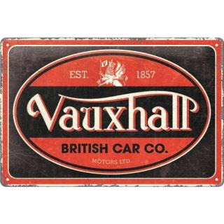 Placa metalica 20x30 Vauxhall Vintage Oval - Logo Oval Vauxhall