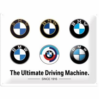 Placa metalica 30x40 BMW - Logo Evolution - Evolutia Siglei
