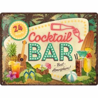 Placa metalica 30x40 Cocktail Bar