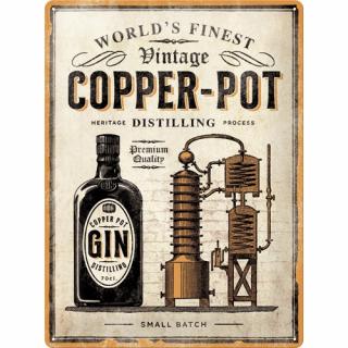 Placa metalica 30X40 Copper Pot Gin - Gin la butelie de cupru