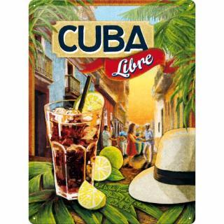 Placa metalica 30X40 Cuba Libre