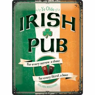 Placa metalica 30X40 Irish Pub - Crasma Irlandeza