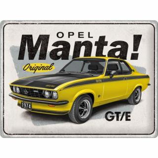 Placa metalica 30X40 Opel - Manta GT E