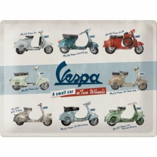 Placa metalica 30x40 Vespa - Model Chart - Diagrama cu modele