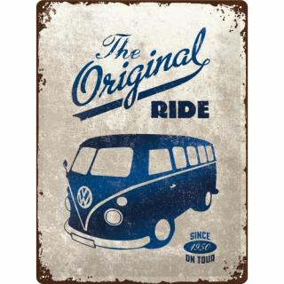 Placa metalica 30x40 Volkswagen Bulli The Original Ride - Masina Originala