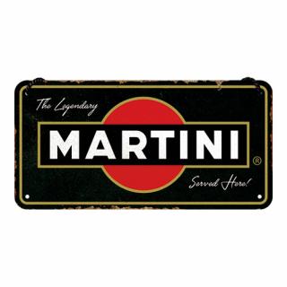 Placa metalica cu snur 10x20 Martini - Servit Aici