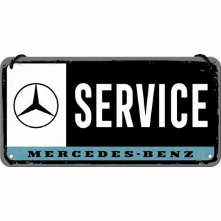 Placa metalica cu snur 10x20 Mercedes-Benz Service