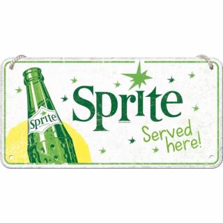 Placa metalica cu snur 10x20 Sprite - Servit Aici