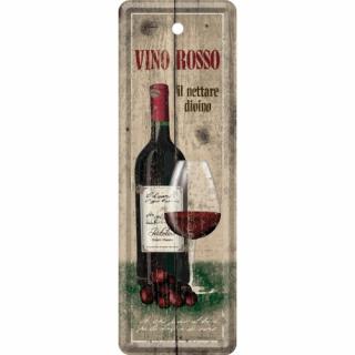 Semn de carte metalic Vino Rosso - Vin Rosu
