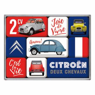 Set de magneti Citroen - 2CV C est la vie - Asta e viata