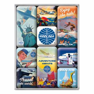 Set de magneti Pan Am - Travel The World - Sa calatorim in Lume
