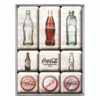 Set magneti Coca-Cola Bottle Timeline - evolutia Sticlei in timp