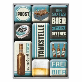 Set magneti Tankstelle Bier - Bere de Benzinarie