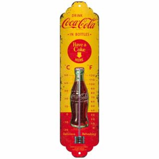 Termometru Coca-Cola - In Bottles - Imbuteliat la sticla - Galben