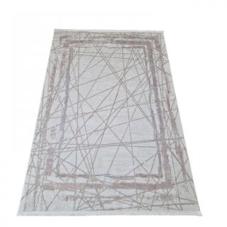 Covor antiderapant modern Bonny , 00103, 100 x 200 cm, Crem Ivory, Grosime 5mm