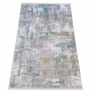 Covor antiderapant modern Myra, 00088, 200 x 290 cm, Gri Verde Aqua, Grosime 5mm