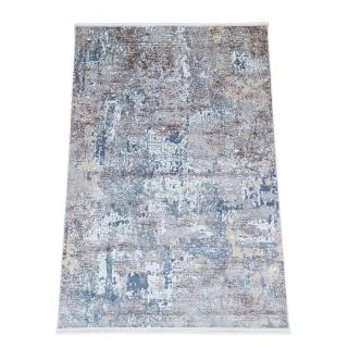 Covor antiderapant modern ,Truva 00054, 120 x 180 cm, Gri Bej, Grosime 5mm