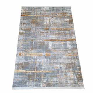 Covor antiderapant modern ,Truva 00059, 100 x 200 cm, Gri Terra, Grosime 5mm