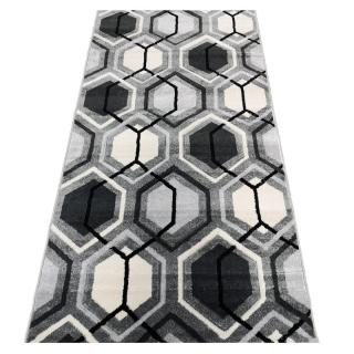 Traversa Carvino, 80 x 250 Gri Deschis Alb-Crem 1832A