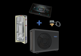 Pachet ECO-TEC 8.9 Kw, 200 Litri, R290, pentru confort termic optim: pompa de caldura R290 8.9 kW + boiler inox 200L + vana 3 cai + suport universal pentru pompa de caldura