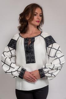 Bluza cu aplicatii dantela de bumbac