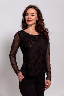 Bluza eleganta neagra din dantela